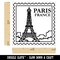 Paris France Eiffel Tower Destination Travel Self-Inking Rubber Stamp Ink Stamper